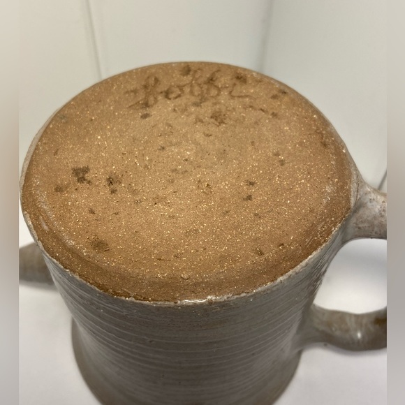 Handcrafted Pitcher pottery spout Jug glazed ceramic watering can signed Bobbi - Picture 3 of 16